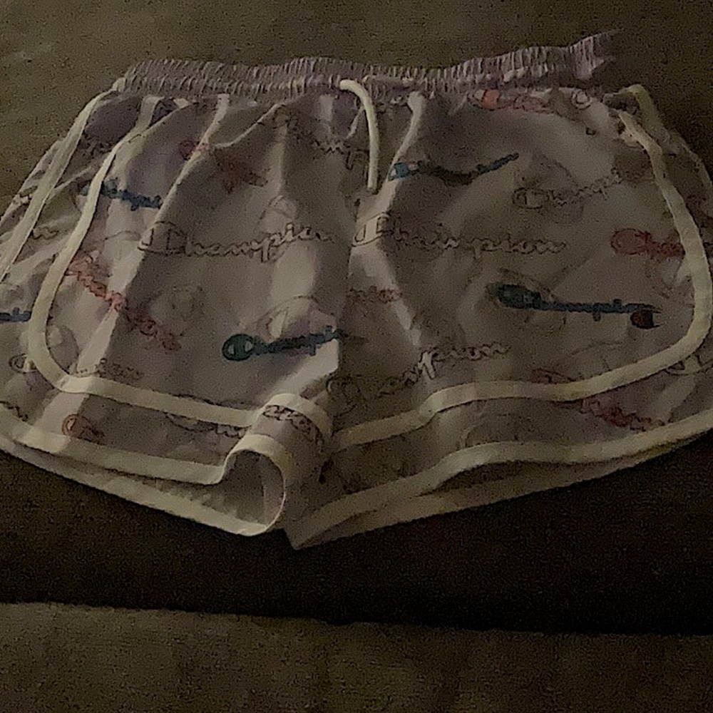 Girls purple shorts -champion size: 10/12